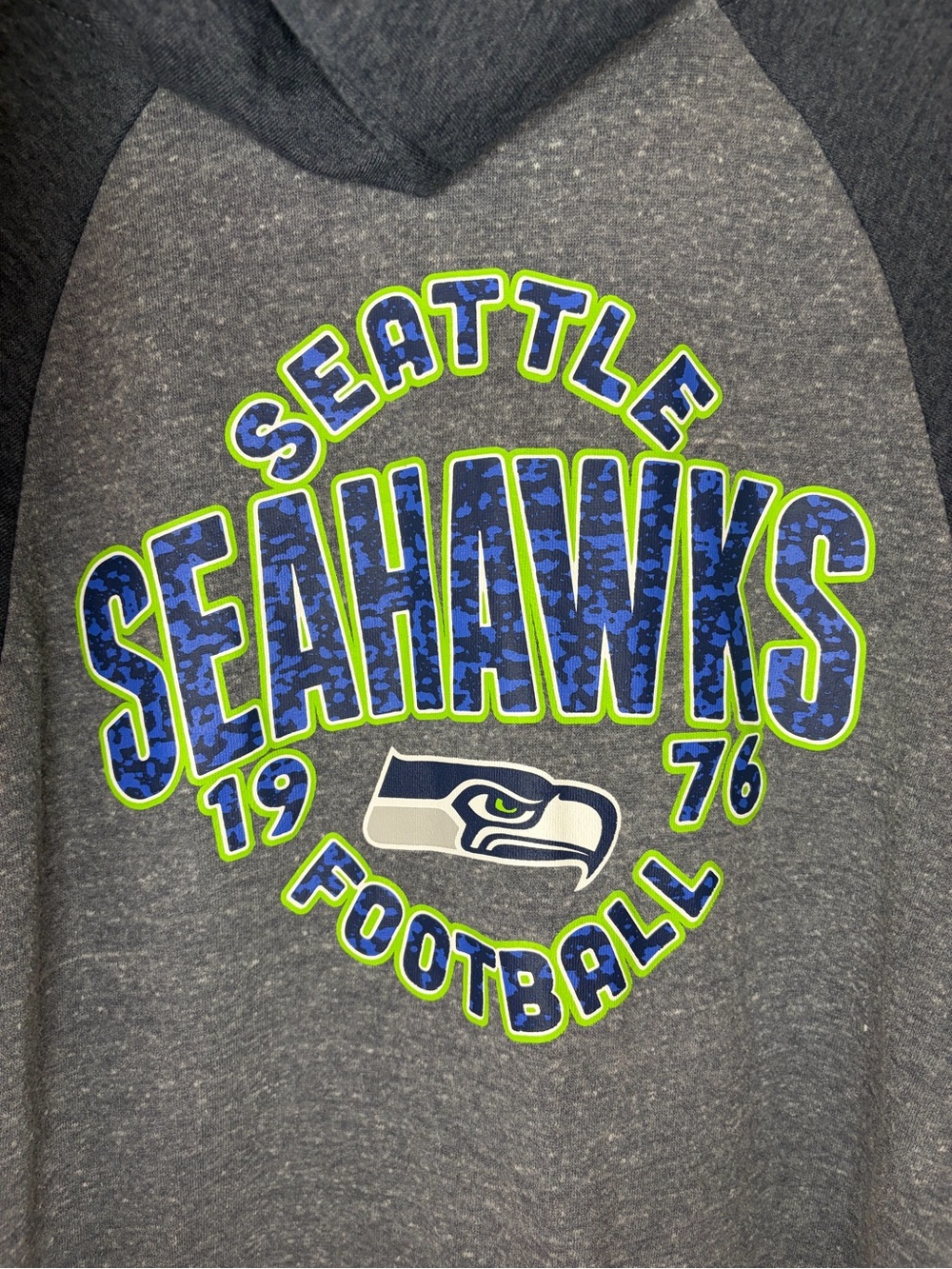 Seattle Seahawks NFL Team Apparel Full Zip Gray Hoodie Women’s Large - Picture 6 of 7